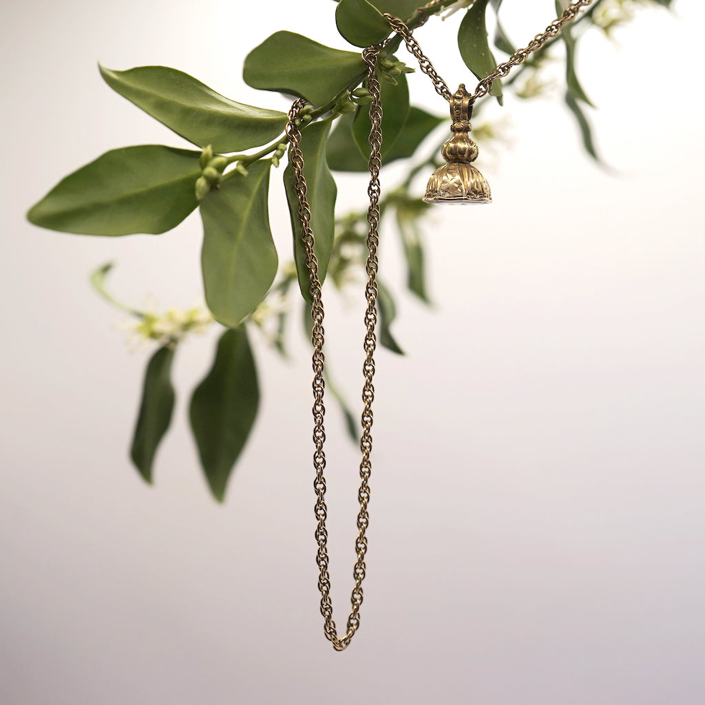 Gold Georgian Fob necklace