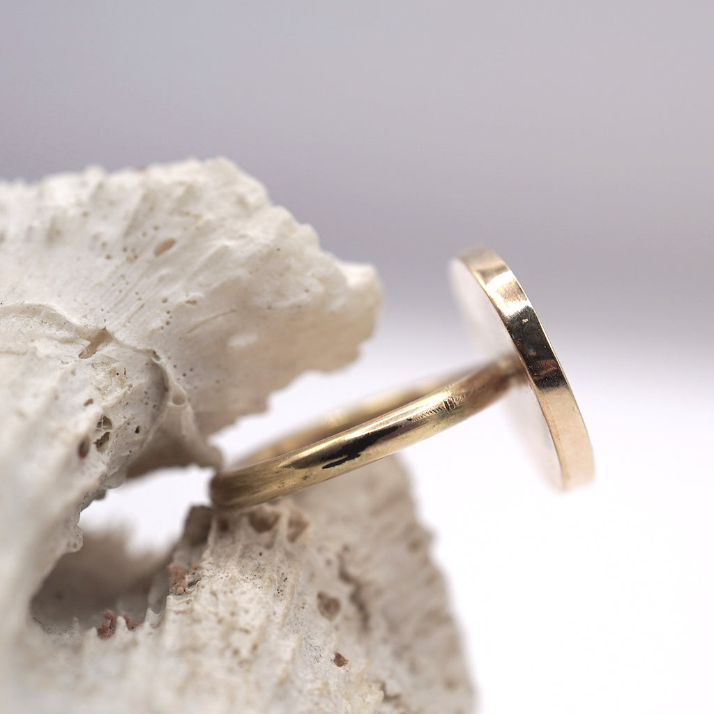 Gold Mounted Roman Coin Ring