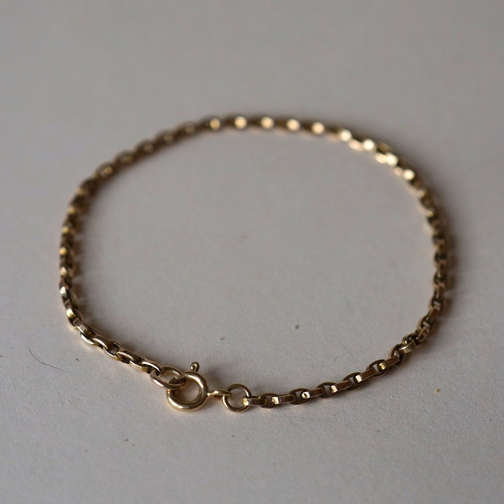 Late 19thC Gold Belcher Chain Bracelet