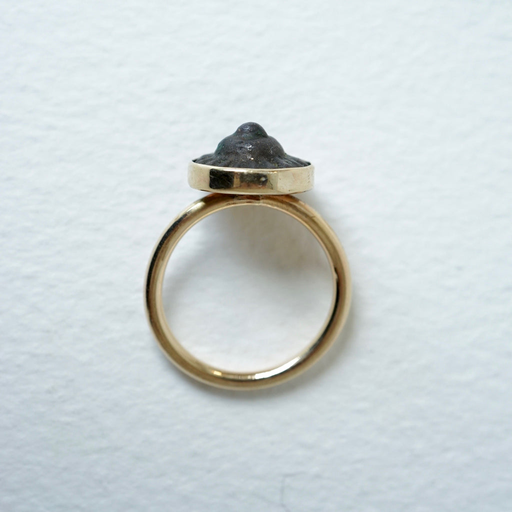 Gold and Bronze Concentric Circle Ring