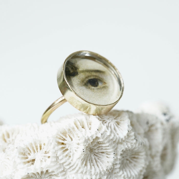 Lover's Eye Gold Ring Badger's Velvet