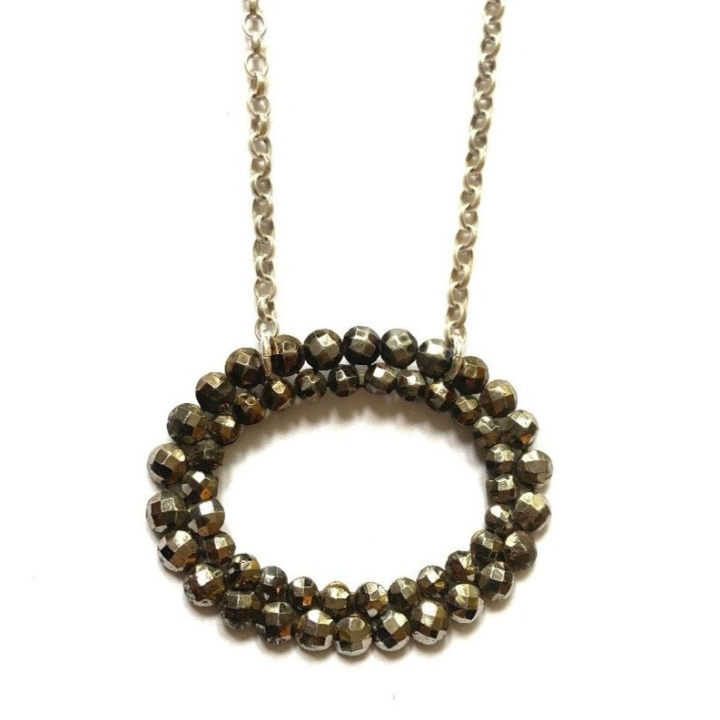 Georgian Cut Steel Buckle Necklace.