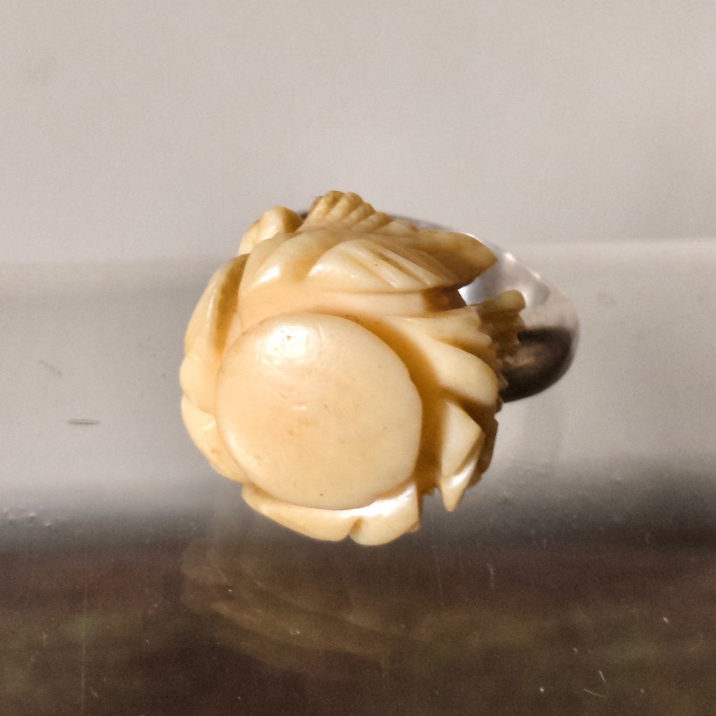 Georgian Bone and Silver  Ring