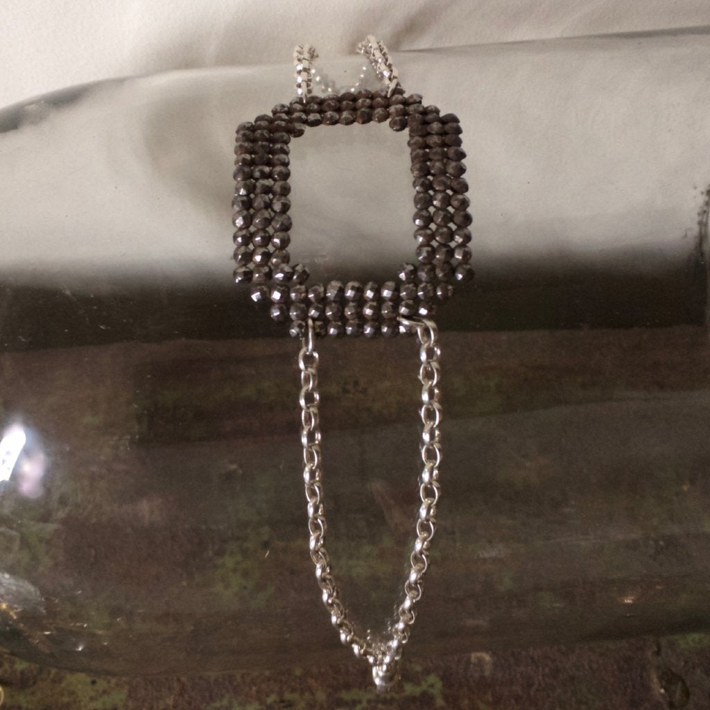 Georgian Cut steel and silver Bracelet Badger's Velvet
