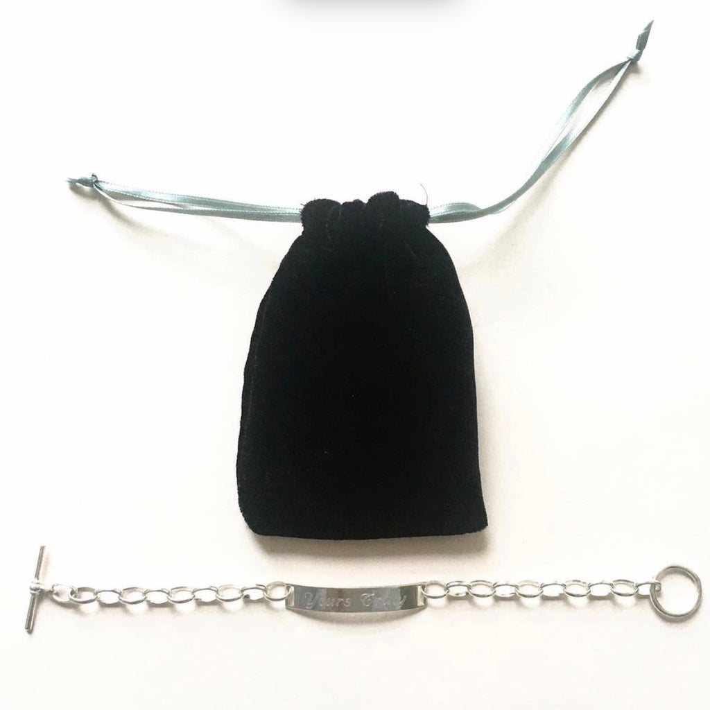Heavy Silver Boyfriend Curb Chain 1960's Silver Bracelet.
