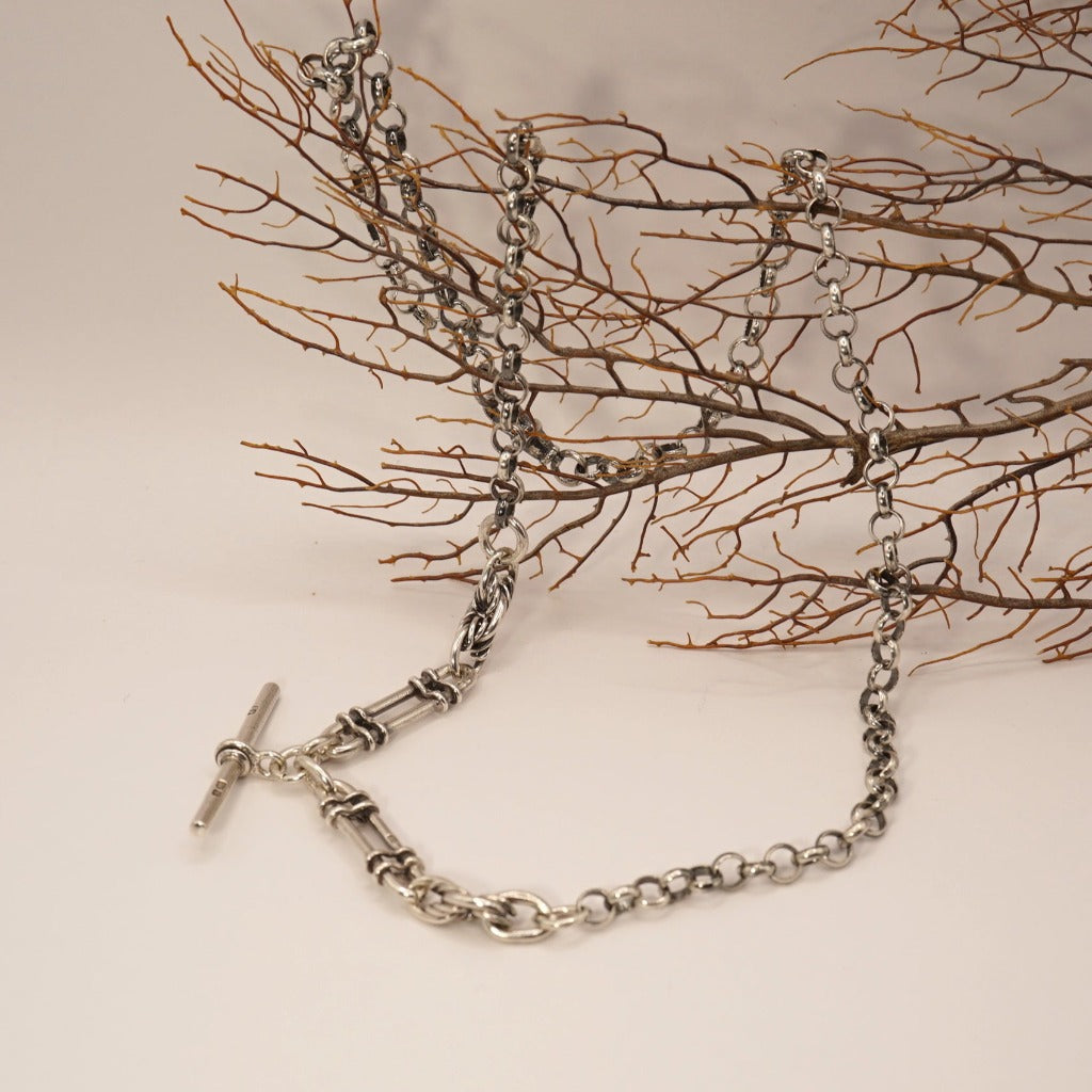 Trombone Chain necklace, Badgers Velvet