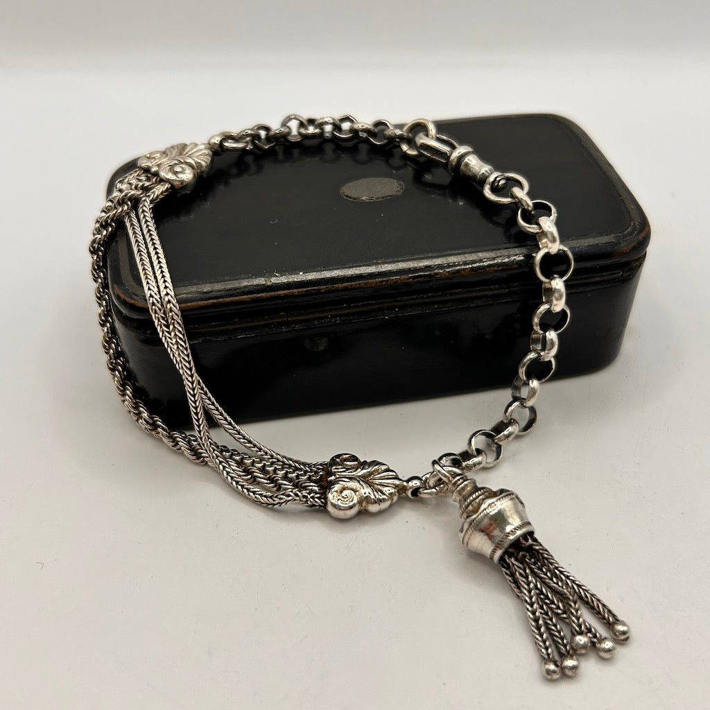 Silver Victorian Albertina Bracelet