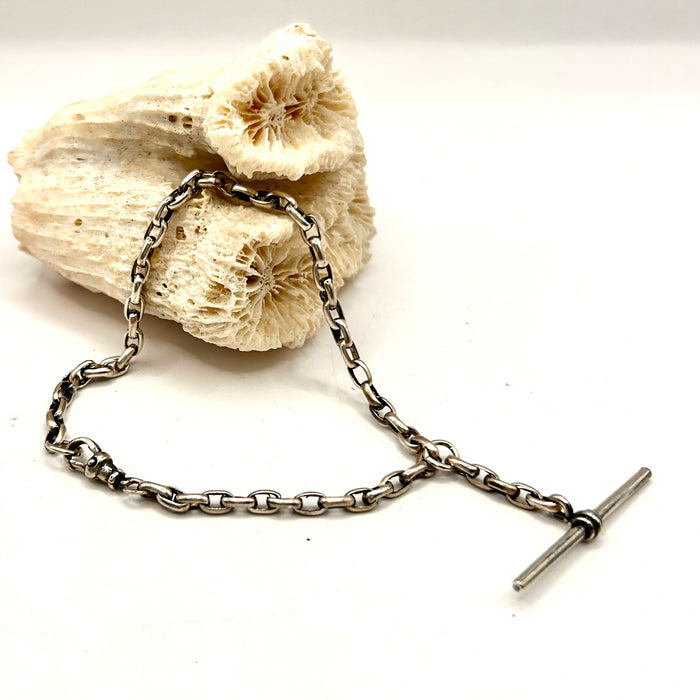 Victorian Silver Belcher Chain Bracelet