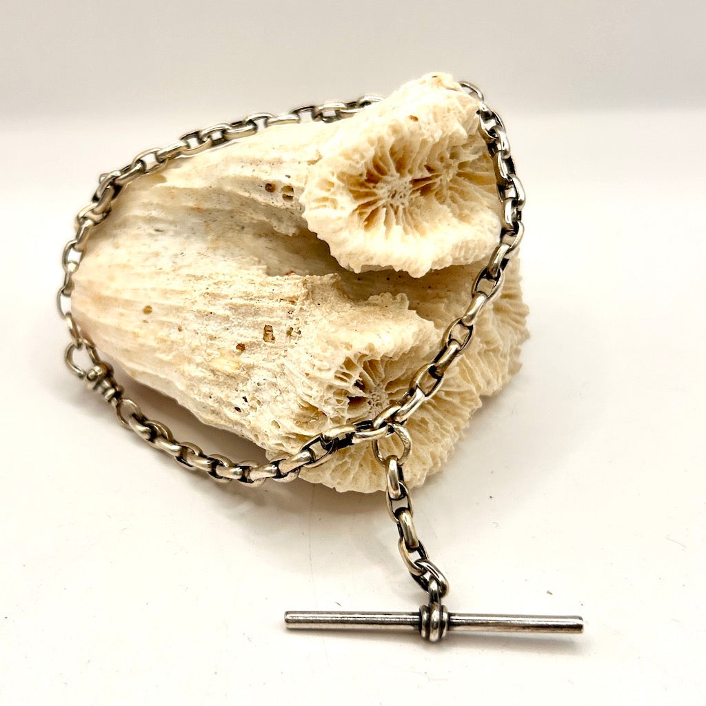 Victorian Silver Belcher Chain Bracelet