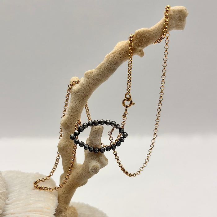 Georgian Cut Steel Eye Necklace