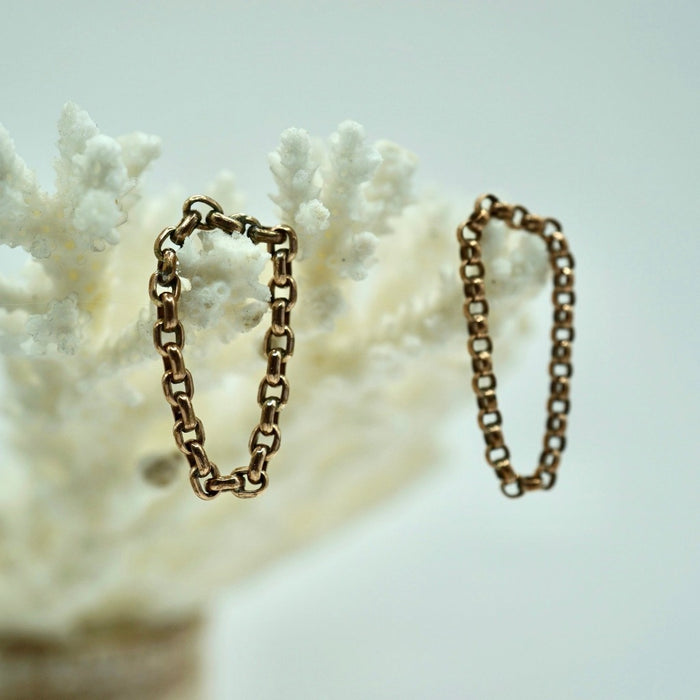 Victorian Gold Belcher Chain Rings