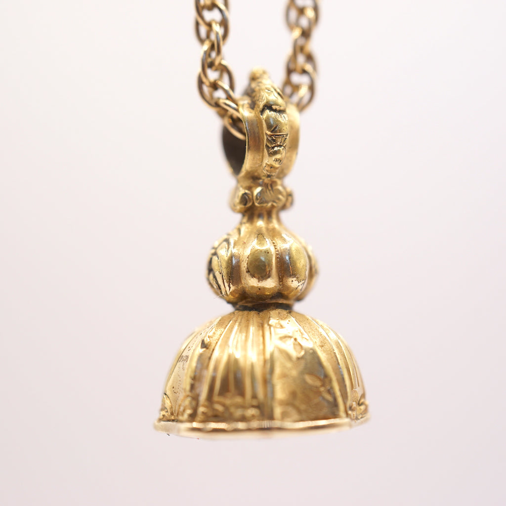 Gold Georgian Fob necklace