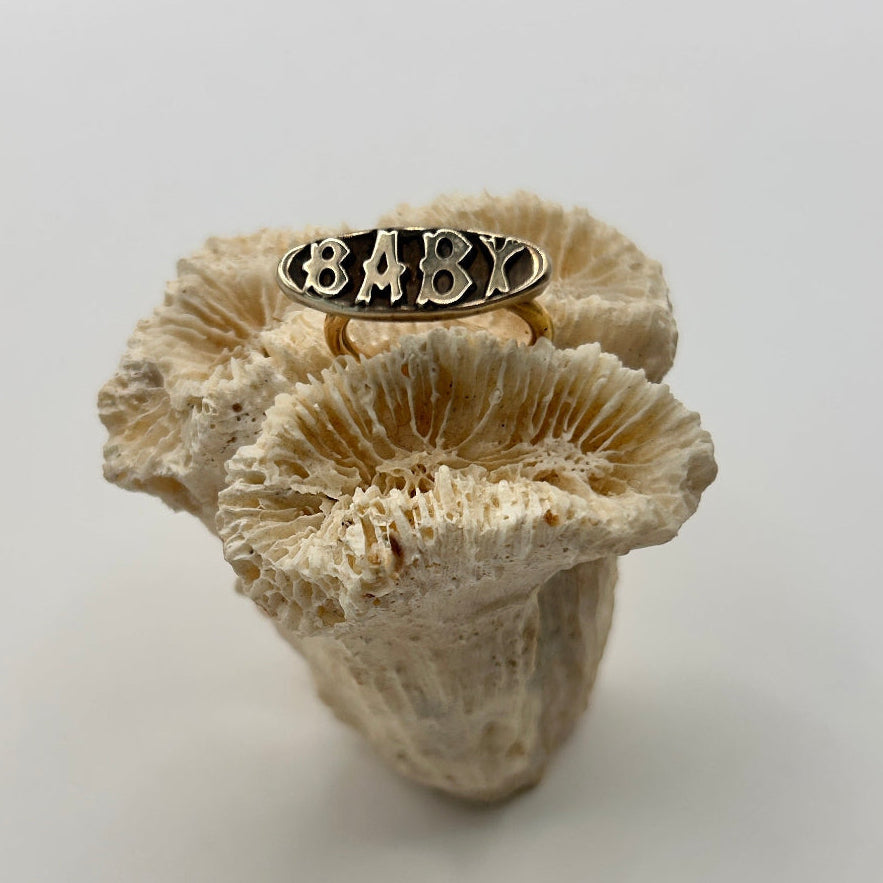 Silver and Gold Baby Ring