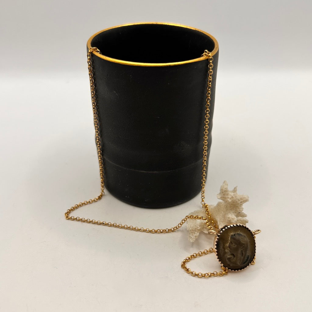 Soapstone Goddess Badgers Velvet