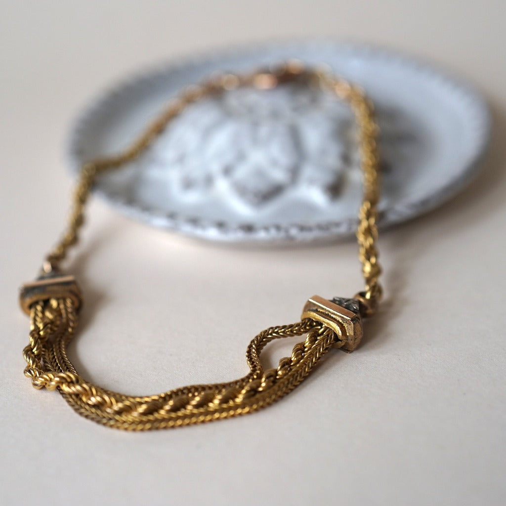 Gold Victorian Albertina Bracelet