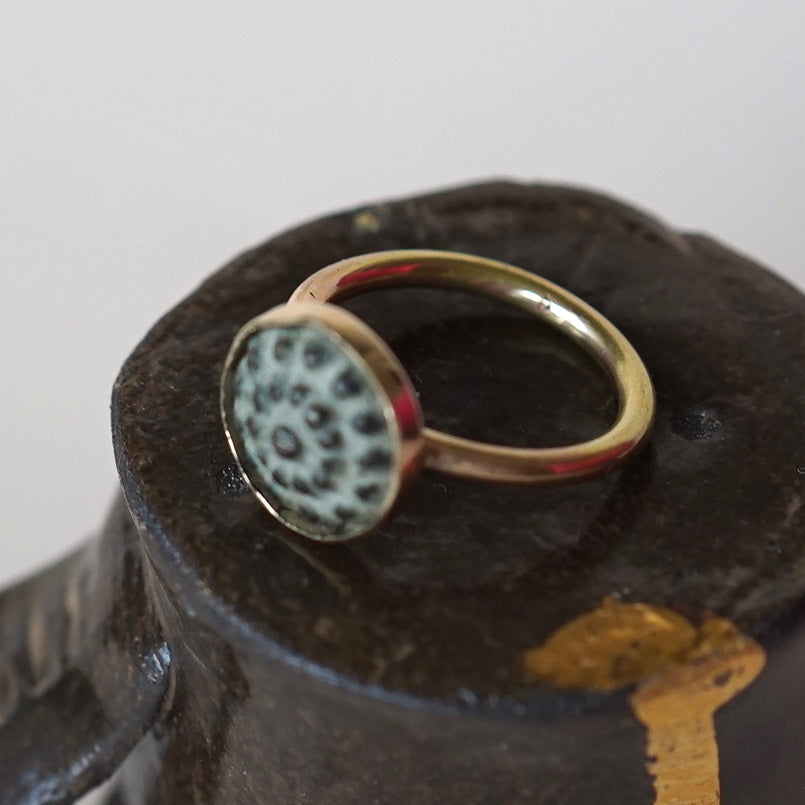 Gold and Bronze ring Badger's Velvet