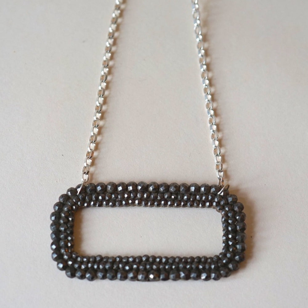 Georgian Fine Cut Steel Buckle Necklace
