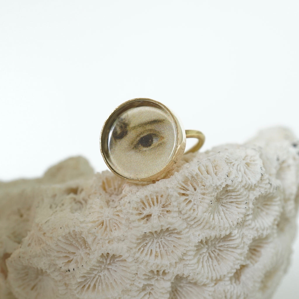 Lover's Eye Gold Ring Badger's Velvet