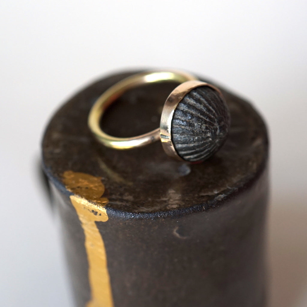 Gold and Bronze ring Badger's Velvet