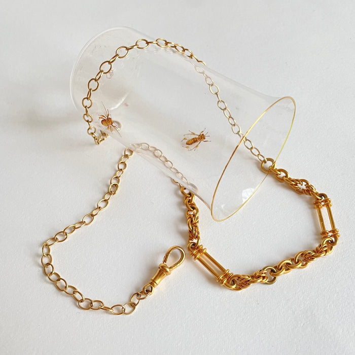 Victorian Trombone Watch Chain Necklace