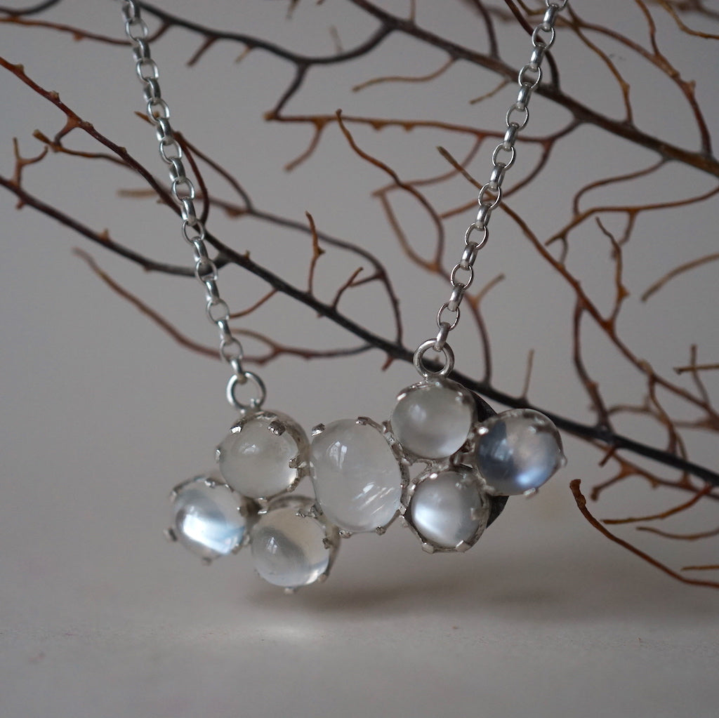 Silver Moonstone Necklace