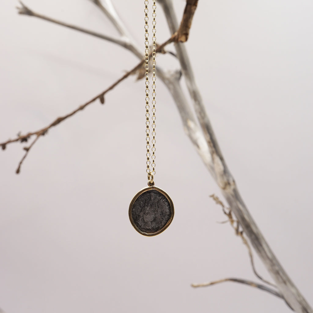 Gold and Silver Roman coin necklace