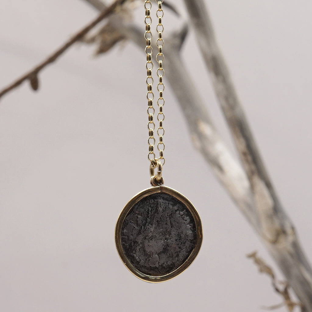 Gold and Silver Roman coin necklace