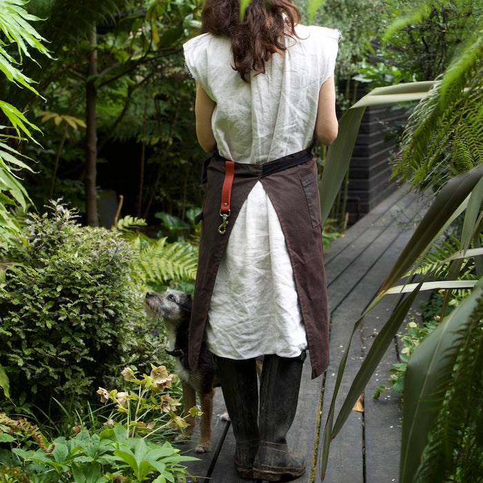 Waxed cotton Garden Apron